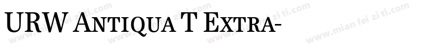 URW Antiqua T Extra字体转换